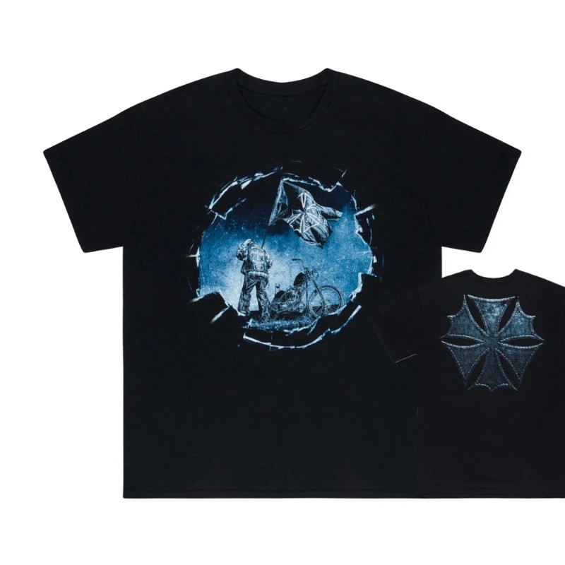 Don Toliver Hardstone Psycho อัลบั้ม gradifik ผู้หญิง 100% kapas O-neck Lelaki Y2k Hip Hop Tshirt แข