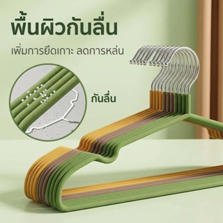 50ชิ้น ไม้แขวนเสื้อเรซินกันลื่น ขนาดใหญ่พิเศษ หนาแน่น ทนทาน …