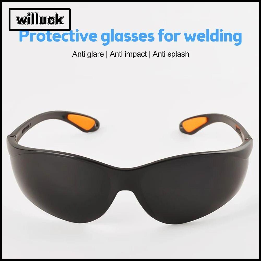 WILLUCK แว่นตานิรภัย, กันลมสีเทาสีดําเชื่อมแว่นตาช่างเชื่อม, แว่นตาเกากันฝุ่นความปลอดภัยแว่นตาป้องกันผู้หญิงผู้ชาย
