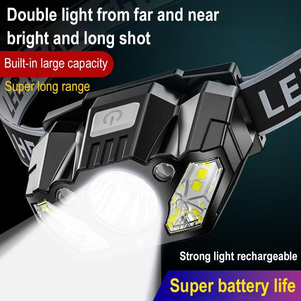 ไฟหน้า LED พร้อมเซ็นเซอร์สวิง Ultra-Bright Battery Operated B4U9