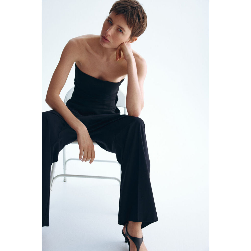 H&M(เอชแอนด์เอ็ม) กางเกงทรงตรงตัดเย็บอย่างประณีต ผู้หญิง 1322846_1
