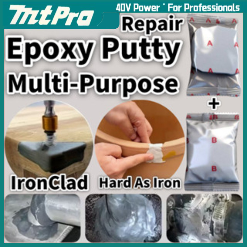 Tanah Liat Besi Strong โลหะซ่อมเหล็ก Epoxy Putty Cold Weld Paste AB Gule การใช้ถังรั่วท่อ