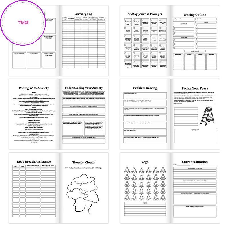 Yiyi Bipolar & ความวิตกกังวล, Bipolar Disorder, BD Psychological Therapy, Journal Planners Notebook 