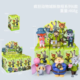 💥 จัดส่งจากประเทศไทย 💥6 ชิ้น Zootopia 2 คอสเพลย์ Judy Hopps Nick Wilde อะนิเมะรูป COD สต็อกรูปตุ๊กตาของเล่นสําหรับของขวัญเด็กคอลเลกชันเครื่องประดับรถตกแต่งเค้กตกแต่ง