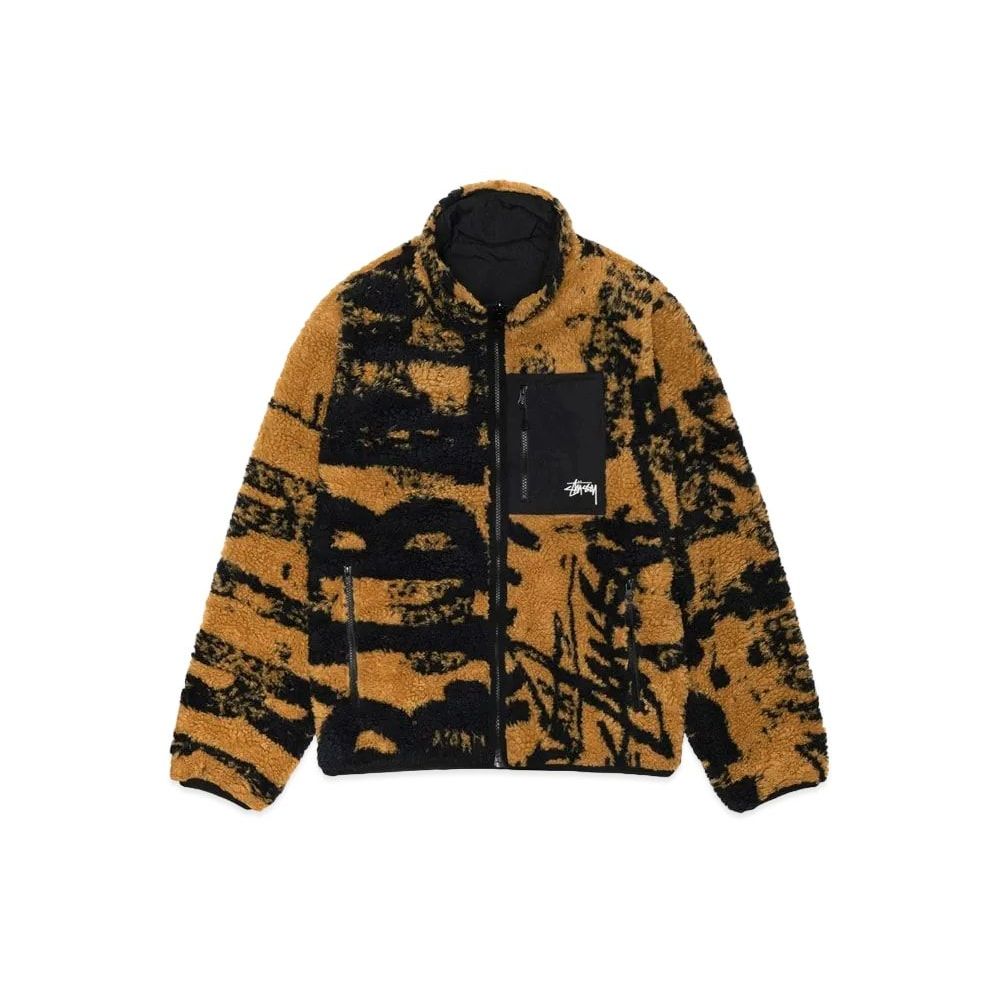 Stussy Sherpa Reversible Jacket Yellow Unused