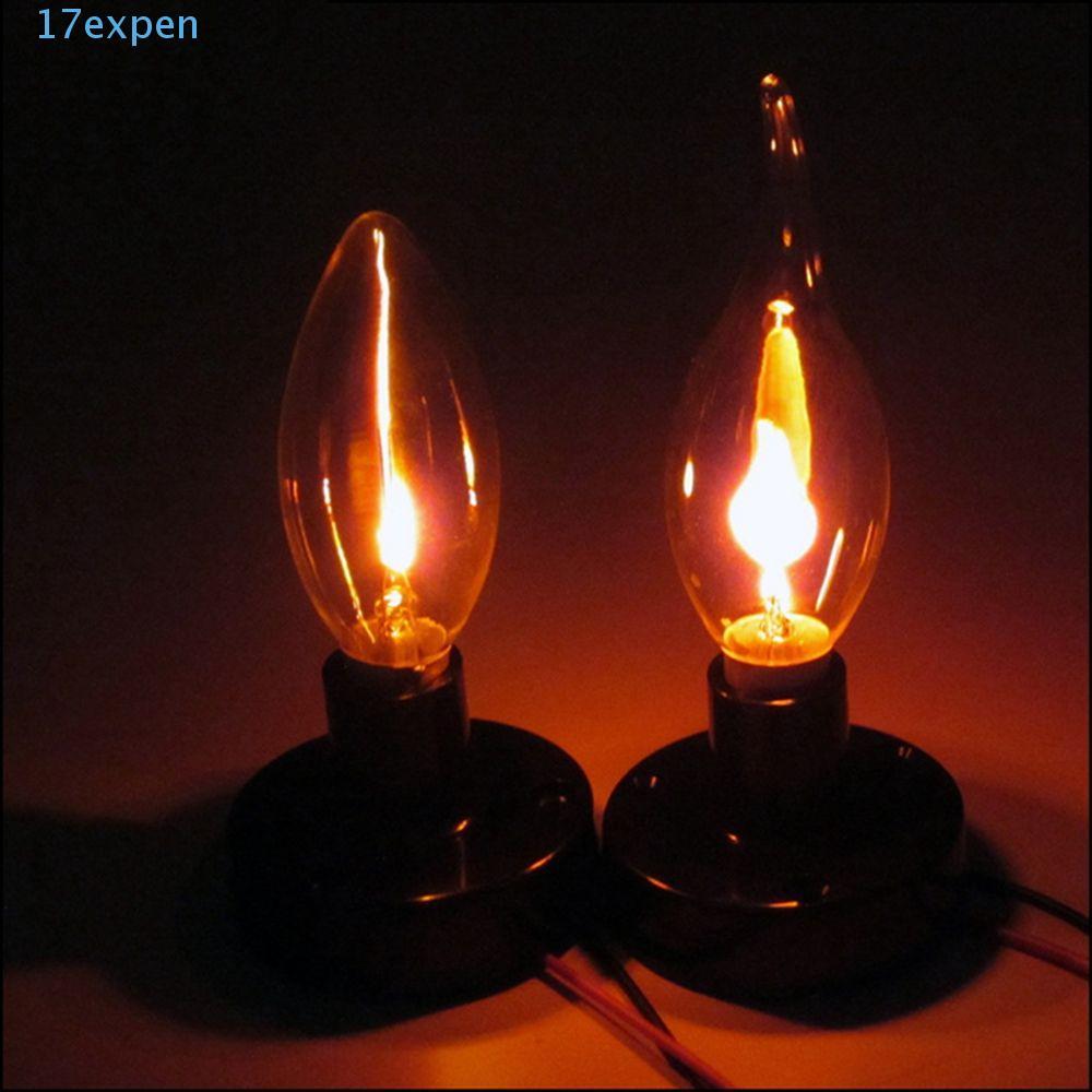 EXPEN หลอดไฟ LED Edison Retro สําหรับตกแต่งเอฟเฟกต์แสงเปลวไฟหางเทียนทังสเตนลวดไฟกลางคืน