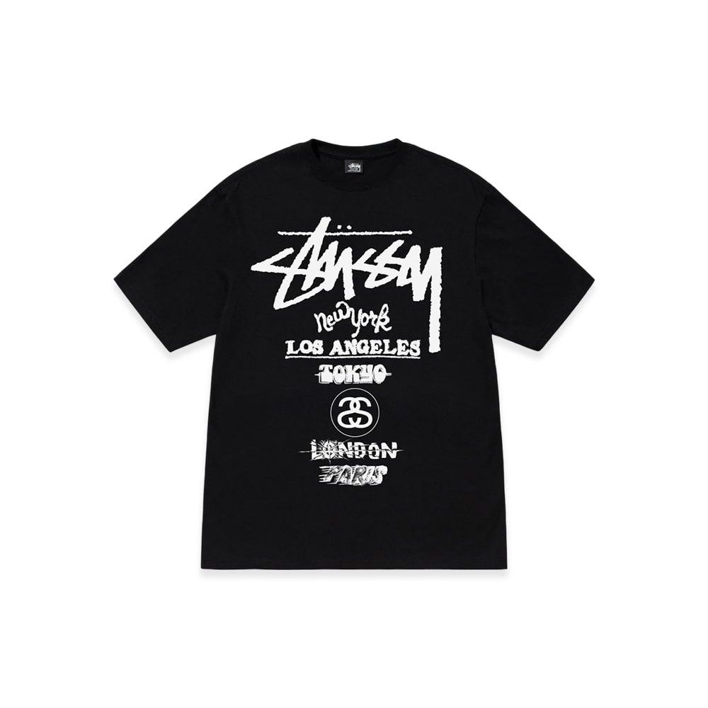 Stussy Tour Tee Black Unused