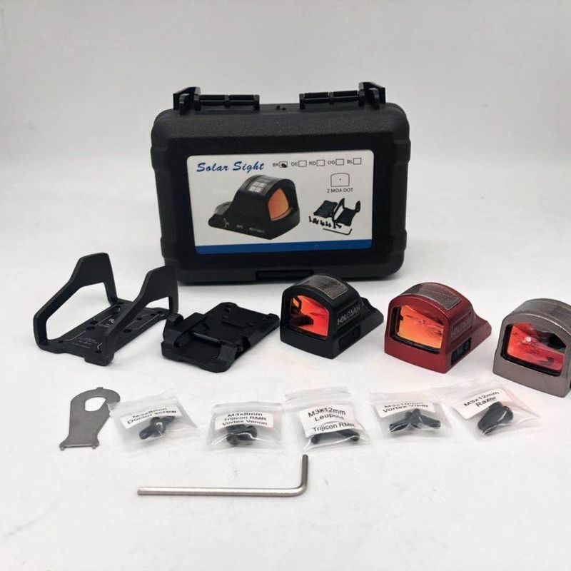 Replica Holosun DOC08 Little Solar Energy Red Dot อุปกรณ์เสริมสำหรับของเล่นกลางแจ้ง