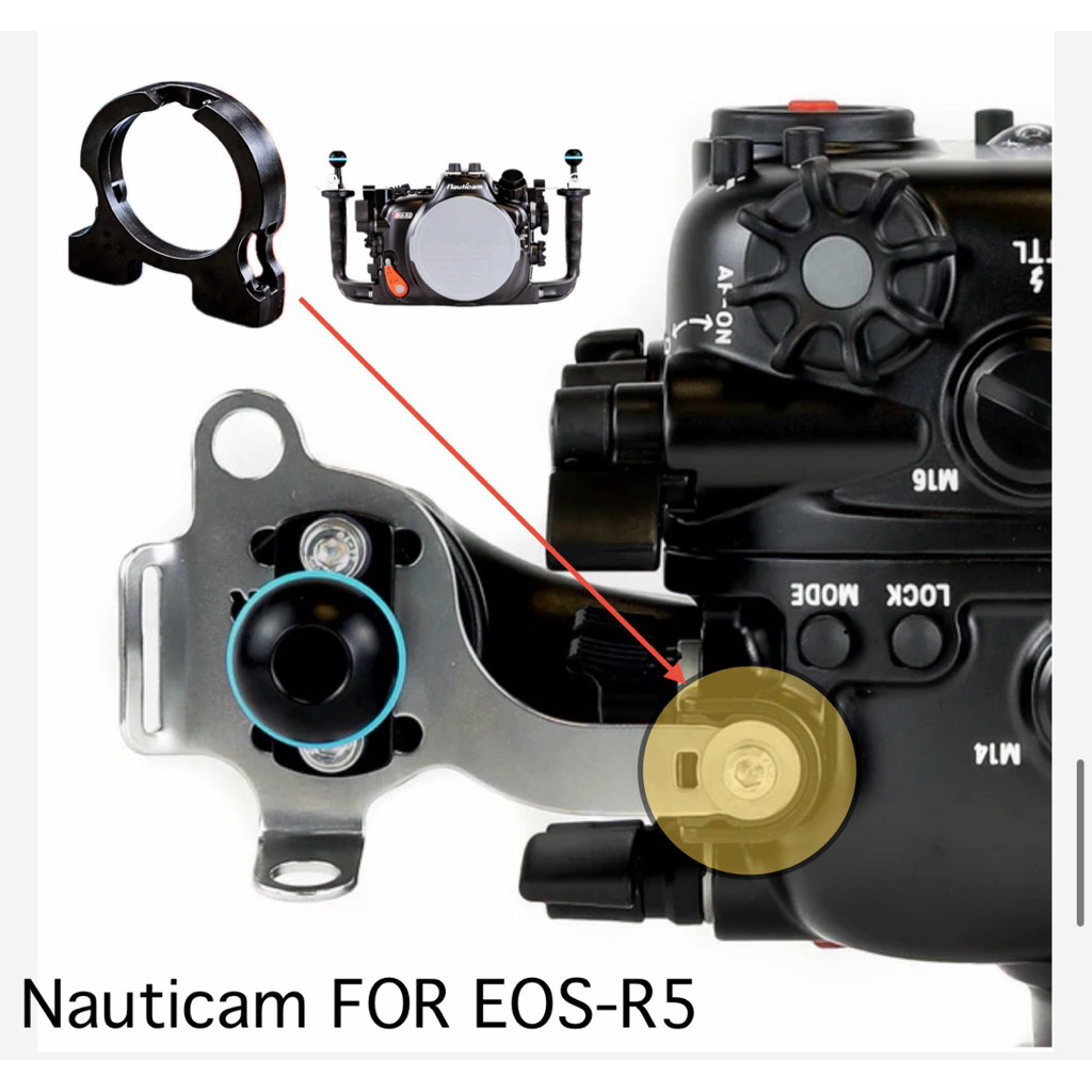 ตัวรองแขน Housing Nauticam พลาสติก Spacer สำหรับยึด Arm Mount Nauticam Housing Arm Lock Spacer