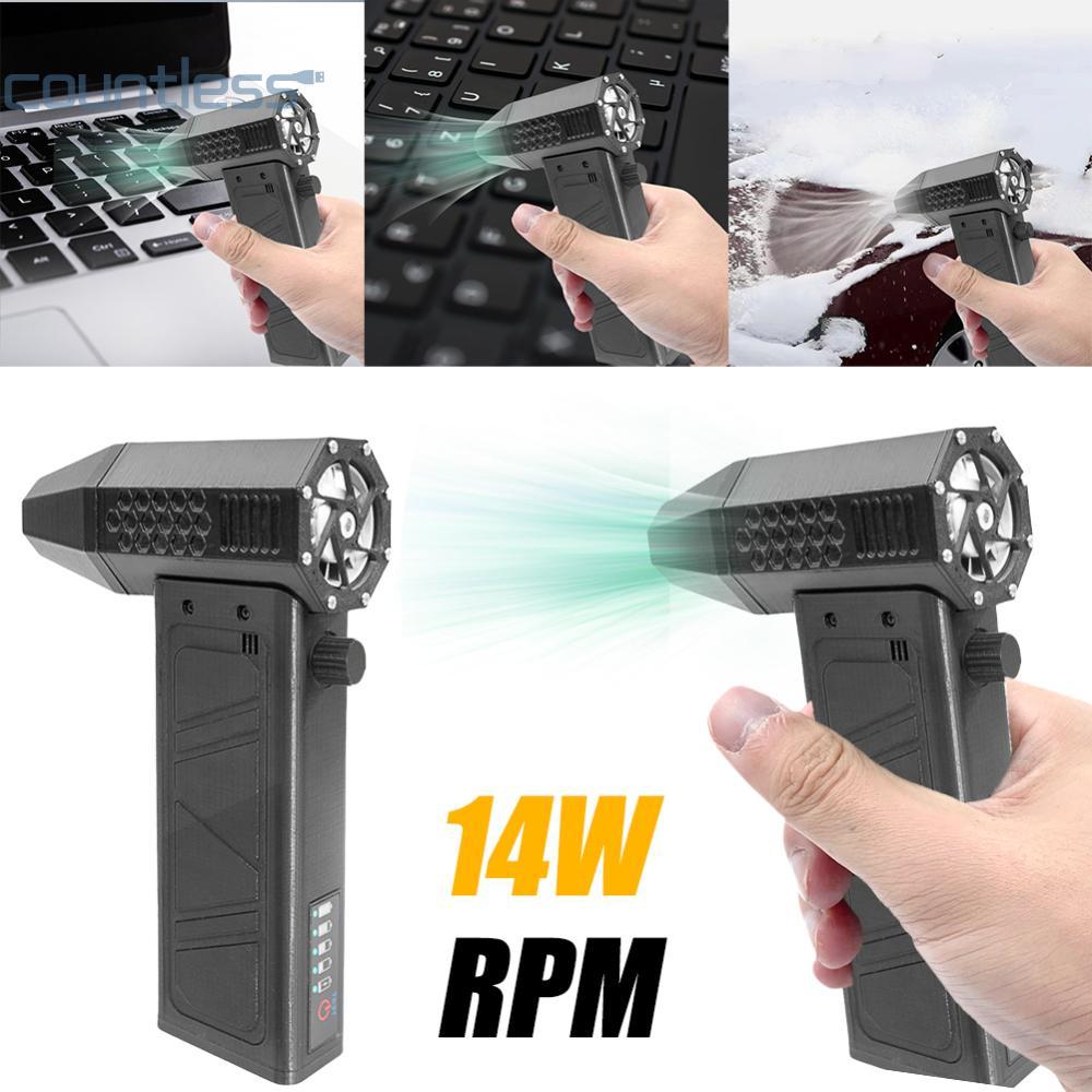 140000RPM Violent Blower 52 M/s มอเตอร์ไร้แปรงพัดลมขนาดเล็กพร้อม Power Display Air Duster สําหรับแป้นพิมพ์คอมพิวเตอร์กลางแจ้งรถบ้าน