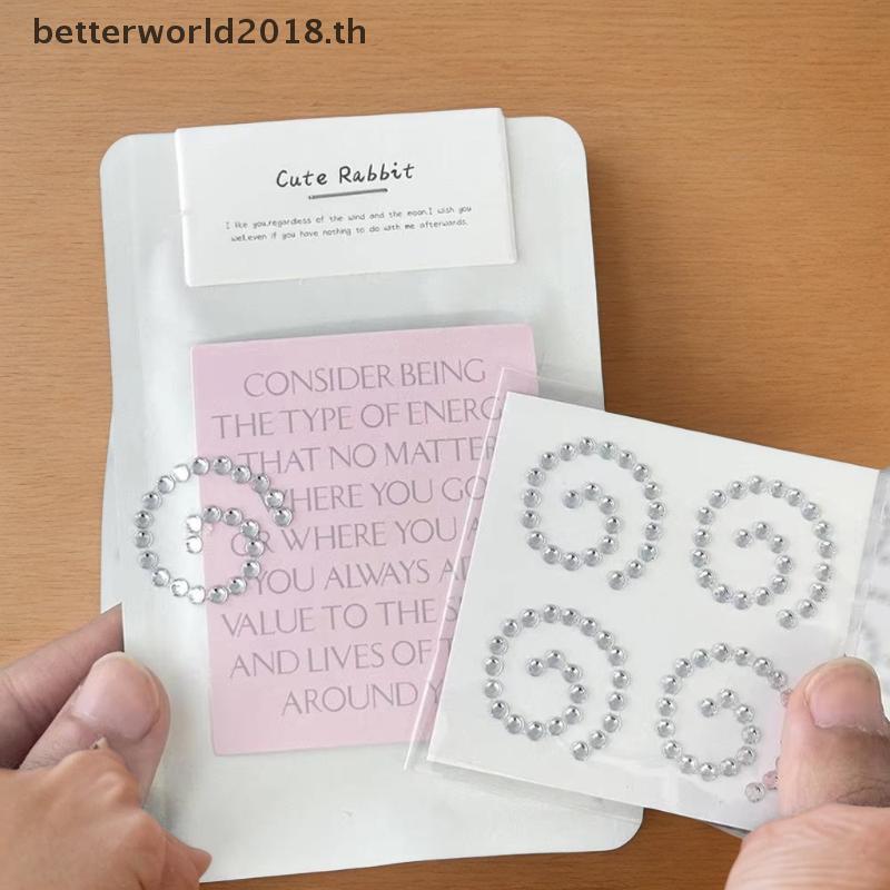 [bet] 1/2 แผ่นเค้กปลา Sparkly Rhinestone Decals 3D อะคริลิค Angel Wings คริสตัล Stiers DIY Decor Sel