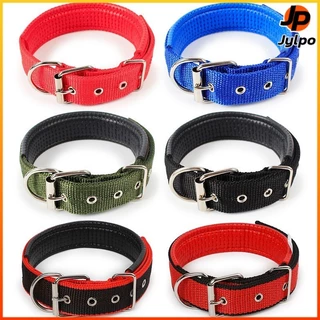Jylpo（S-XXL)ปลอกคอสุนัขปรับได้หัวเข็มขัดโลหะทนทานป้องกันการรัดสําหรับสุนัขพันธุ์เล็ก-กลาง-ใหญ่มีหลายสีให้เลือก