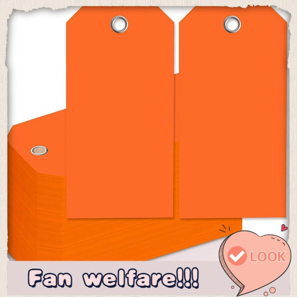 4 3/4In X 2 3/8In Neon Shipping Tags Blank Heavy Duty Hang Tags พร้อมเสริมหลุมเขียนแท็กกระเป๋าเดินทา