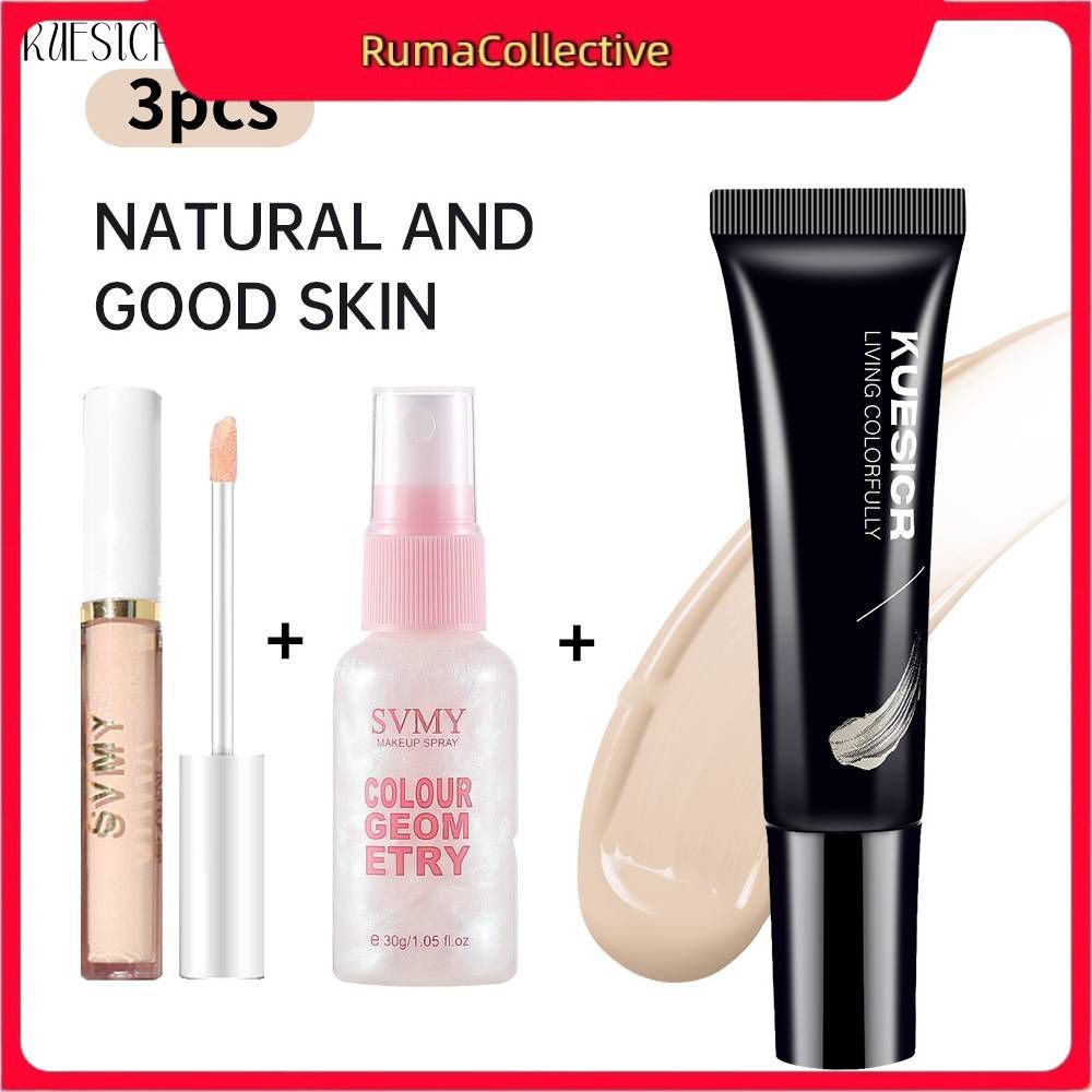 【จัดส่งภายใน 2-3 วัน】 [เก็บเงินปลายD] ชุดตัวอย่างไพรเมอร์สำหรับใบหน้า 3 สี 10 กรัม + เครื่องสำอาง SV