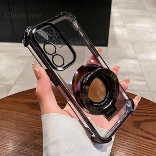 เคสขอบสี กันมุม สําหรับ Samsung S26 S26Plus S26Ultra S25Fe S25Ultra A37 A57 A07 A17 กันกระแทกสี่มุม เคสทูโทน 059