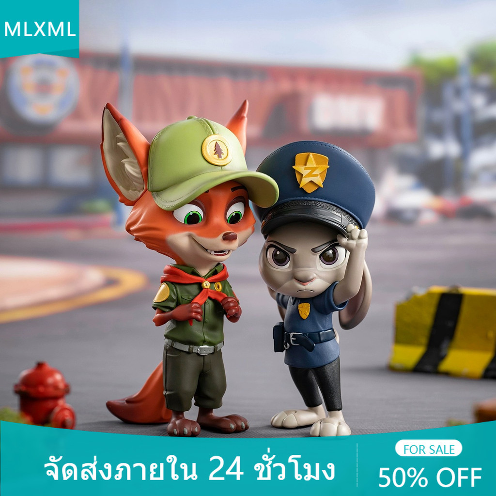 Zootopia 2 คอสเพลย์ Judy Hopps Nick Wilde อะนิเมะรูป COD สต็อกรูปตุ๊กตาของเล่นสําหรับของขวัญเด็กคอลเลกชันเครื่องประดับรถบ้านเค้กตกแต่ง Gach