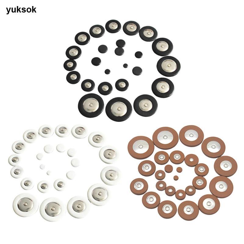 [yuksok] Alto Saxophone Parts Multi Size Portable Pad Set Direct Replacement for Alto Saxophone Main