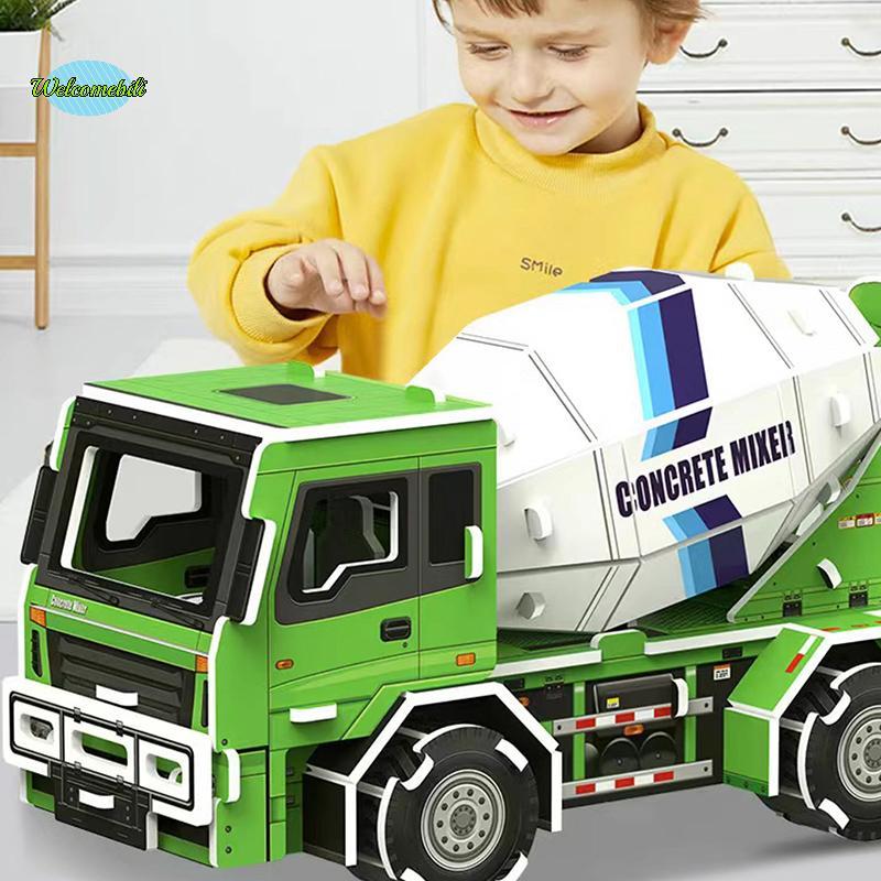 [WLB-t] ปริศนากระดาษสําหรับเด็ก 3d Model Craft House Diy Early Education และชุดของเล่นเพื่อการศึกษาใ
