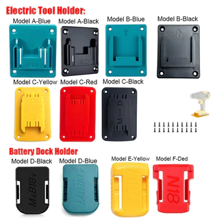 1-5PCS ผู้ถือแบตเตอรี่สําหรับ Makita /DAYI /Dewalt /OSUKA 18V Li-ion แบตเตอรี่ Mounts Dock (ไม่มีแบตเตอรี่)