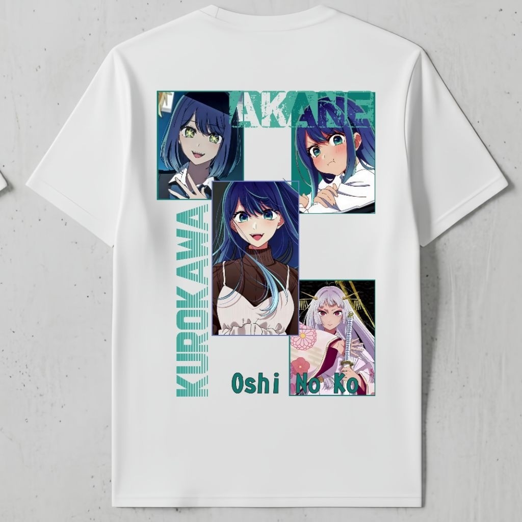 KATUN Hiruma Store | เสื้อยืดผ้าฝ้าย Combed Oshi No Ko Kurokawa Akane
