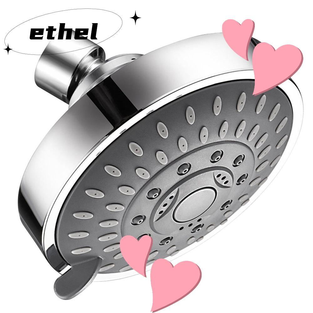 ETHEL หัวฝักบัวคงที่, โหมดฝนตก 4 นิ้วหัวฝักบัวแรงดันสูง, รอบ 5 โหมดปรับประหยัดน้ําหัวฝักบัวเหนือศีรษะเปลี่ยนก๊อกน้ํา