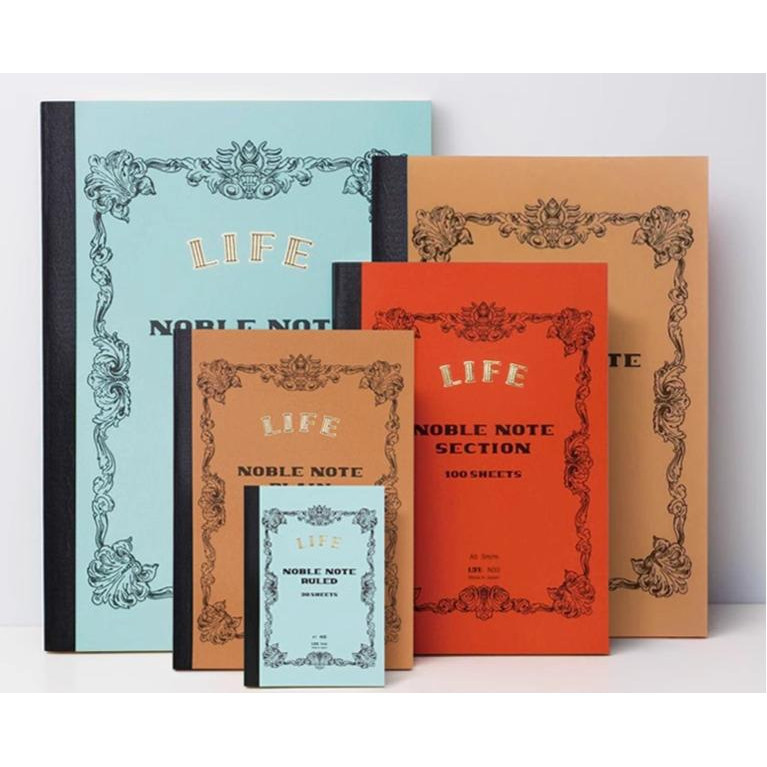 ญี่ปุ่น Japan LIFE กาว Binding Notebook Blank Square สมุดบันทึกเส้นแนวนอน A4 A5 B6 B5 Retro High-Val