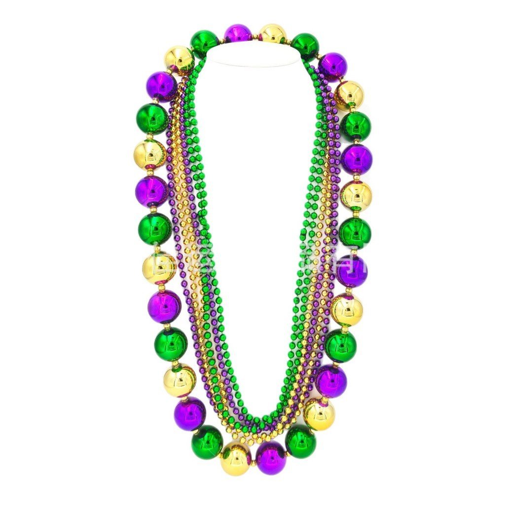 สร้อยkolูกปัดพลาสติกสำหรับคอสเพลย์ พร้อมดีไซน์งานเฉลิมฉลอง Mardi Gras
