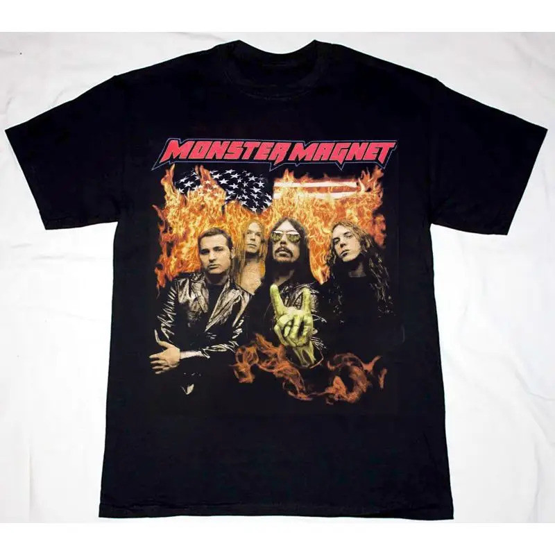 เสื้อยืดคอตตอนวงดนตรี Monster Magnet ปี 1998 สำหรับแฟนคลับ ไซส์ S ถึง 5XL รุ่น MD47