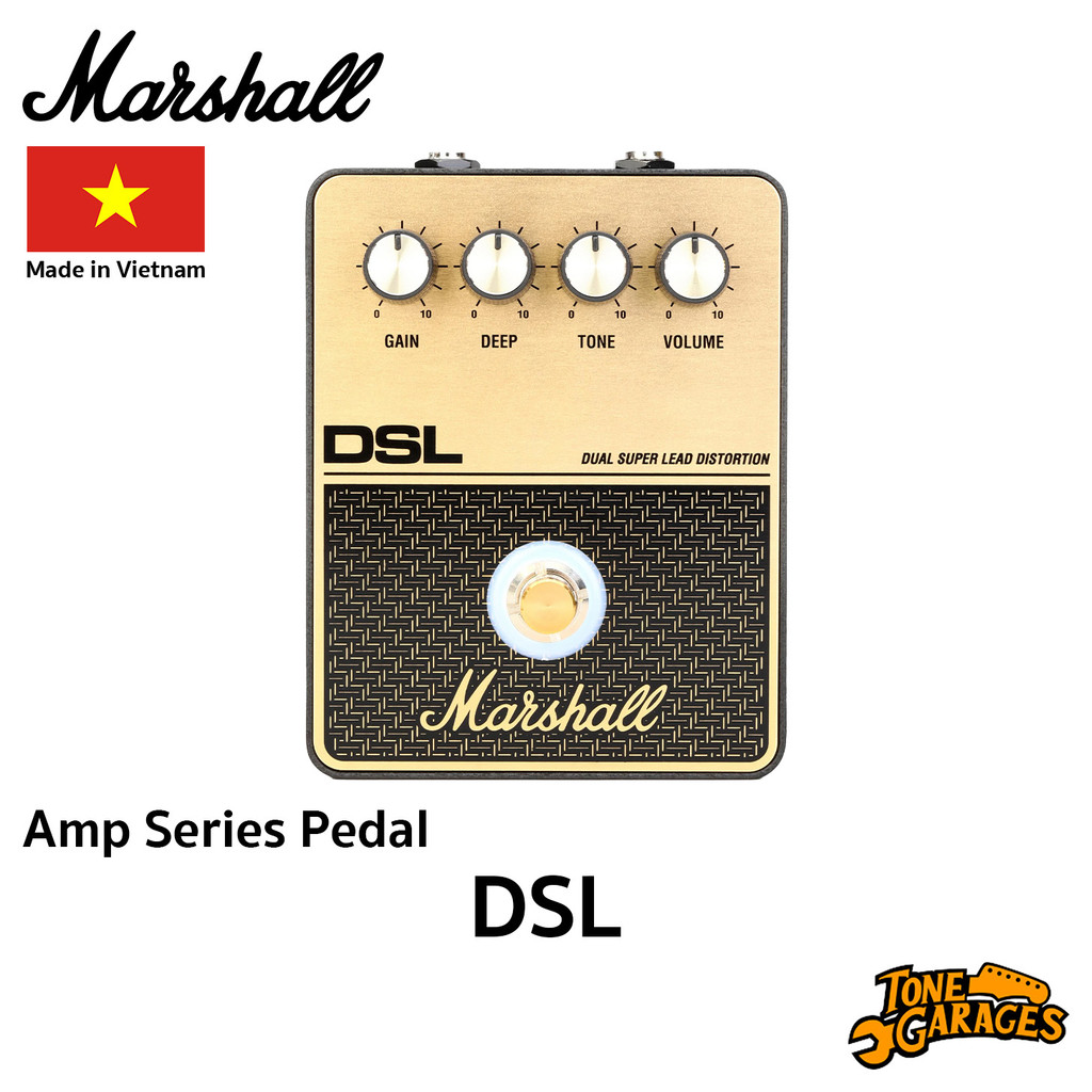 Marshall DSL Distortion Pedal Amp Series Pedal เอฟเฟคกีต้าร์ Made in Vietnam
