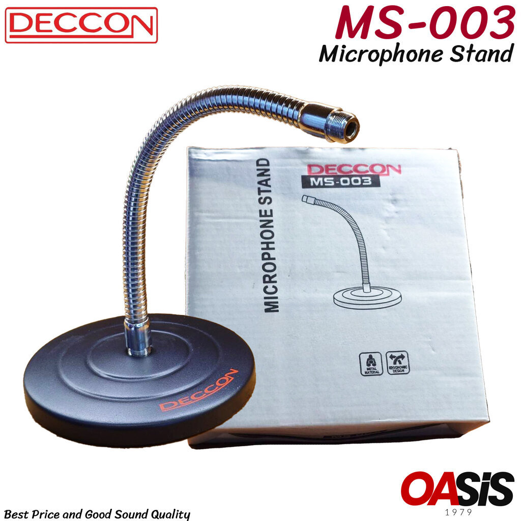 DCCON MS-003 [ไม่รวม คอสวมไมค์] ขาไมค์ตั้งโต๊ะ ขาตั้งไมค์ ขาตั้งไมค์ ขาไมค์โครโฟน ตั้งโต๊ะ Deccon MS