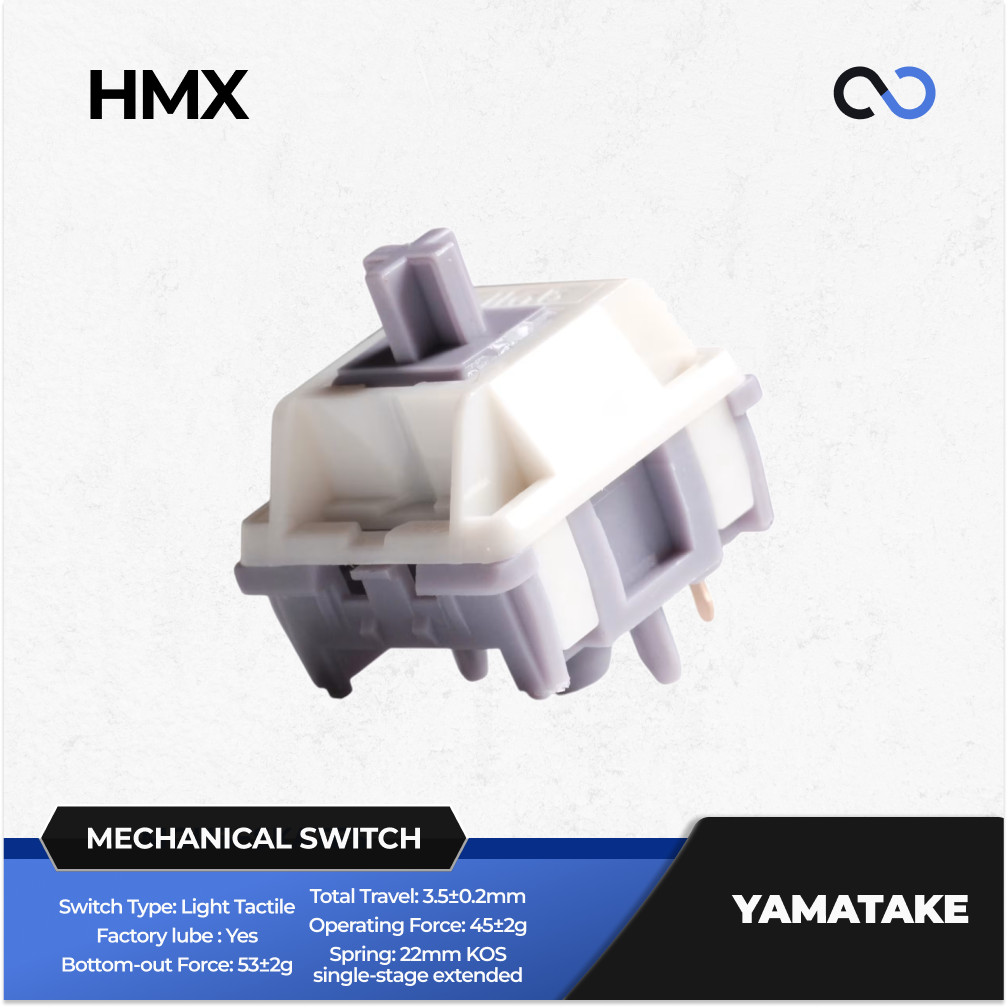 HMX Yamatake Pre-Lubed Mechanical Keyboard PCB Mount Switch (Tactile) โดย XLLAB