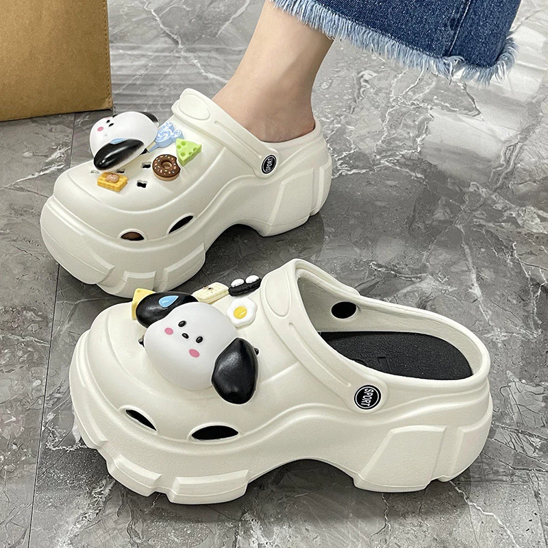 icy.sport รองเท้าแตะผู้หญิงลายการ์ตูนน่ารัก เพิ่มความสูง ป้องกันลื่น ใส่ได้ทุกโอกาส X184