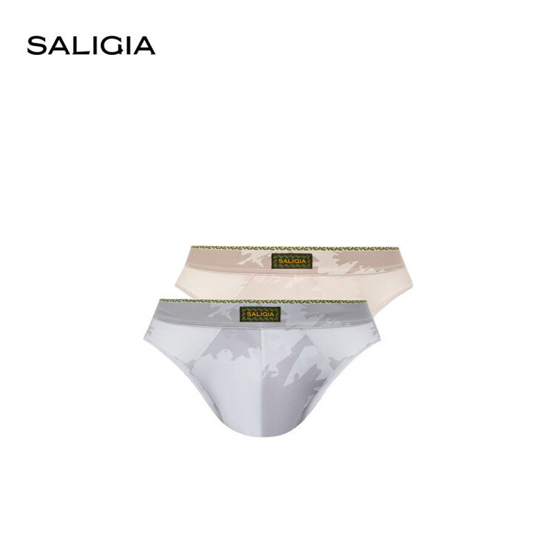 SALIGIA | ชุดชั้นในชาย Under Aegi Mottled Texture การพิมพ์ดิจิตอล Modal กางเกงในชาย Underwear men Briefs