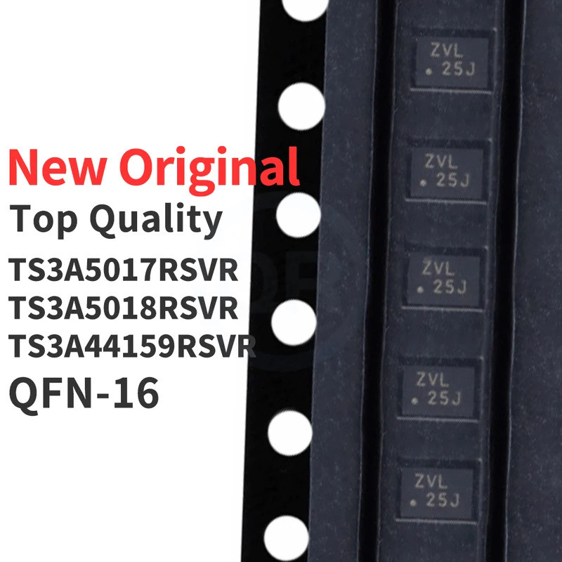 5 ชิ้น TS3A5017RSVR TS3A5018RSVR TS3A44159RSVR QFN-16 ชิป ic