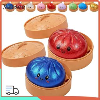 XUESEE ซาลาเปายัดไส้นึ่ง Squishy Toy ของเล่นบีบคลายเครียด เก…