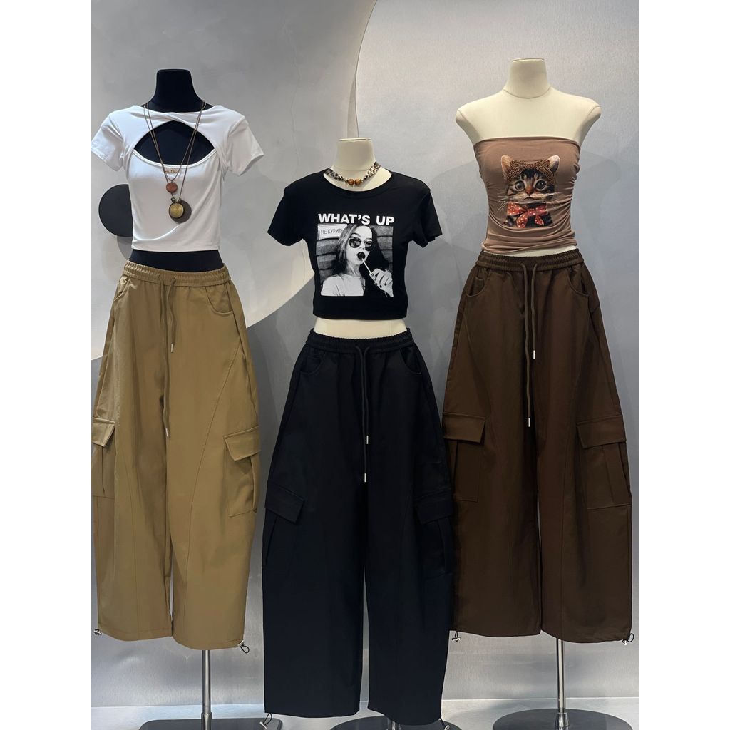 กางเกง CARGO DRAWSTRING IN7309