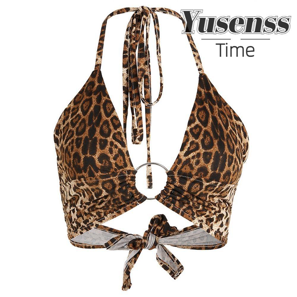 YUSEN ชุดชั้นในลายเสือดาวแบบเปลือย