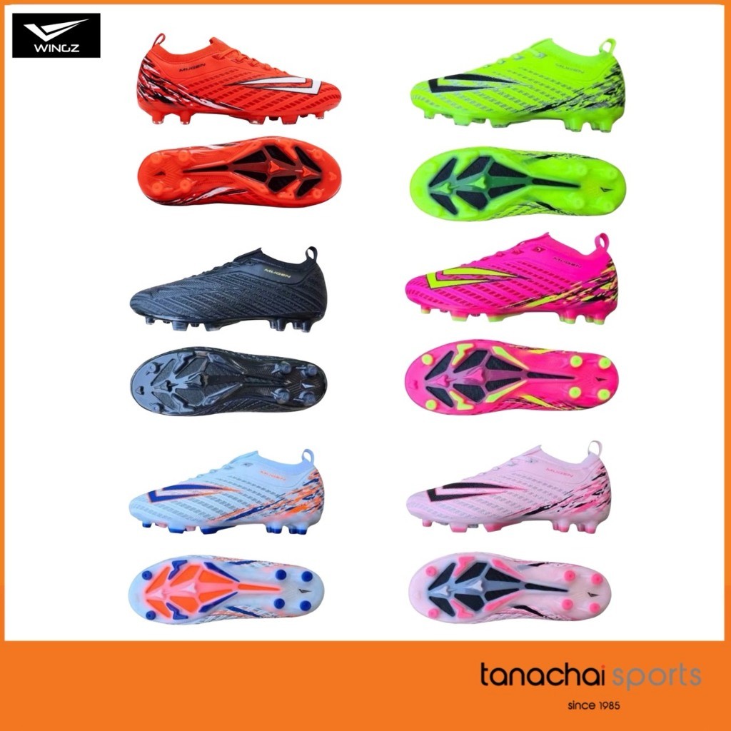 Wingz MUGEN รองเท้าสตั๊ด มูเก็น รุ่น รองท็อป หนังสังเคราะห์ ขนาด 35 - 45