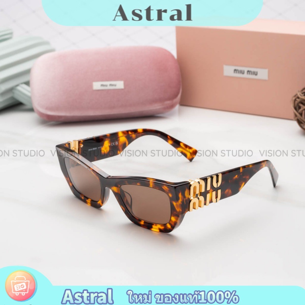 แว่นกันแดด Miu Miu MU09W VAU06B ของแท้ ประกันศูนย์ไทย