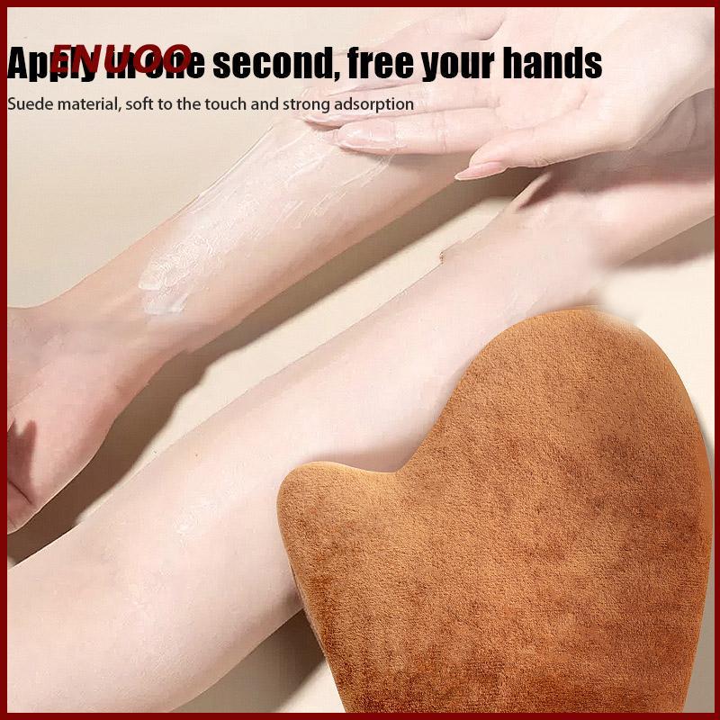 ENUOO Reusable Body Self Tan ถุงมือ Applicator Tanning ถุงมือครีมโลชั่นมูสถุงมือทําความสะอาดร่างกาย Self Tanner ถุงมือนิ้ว ราคา ถูกที่สุด ดีลบีเคเค แกลเลอรีภาพที่ 2