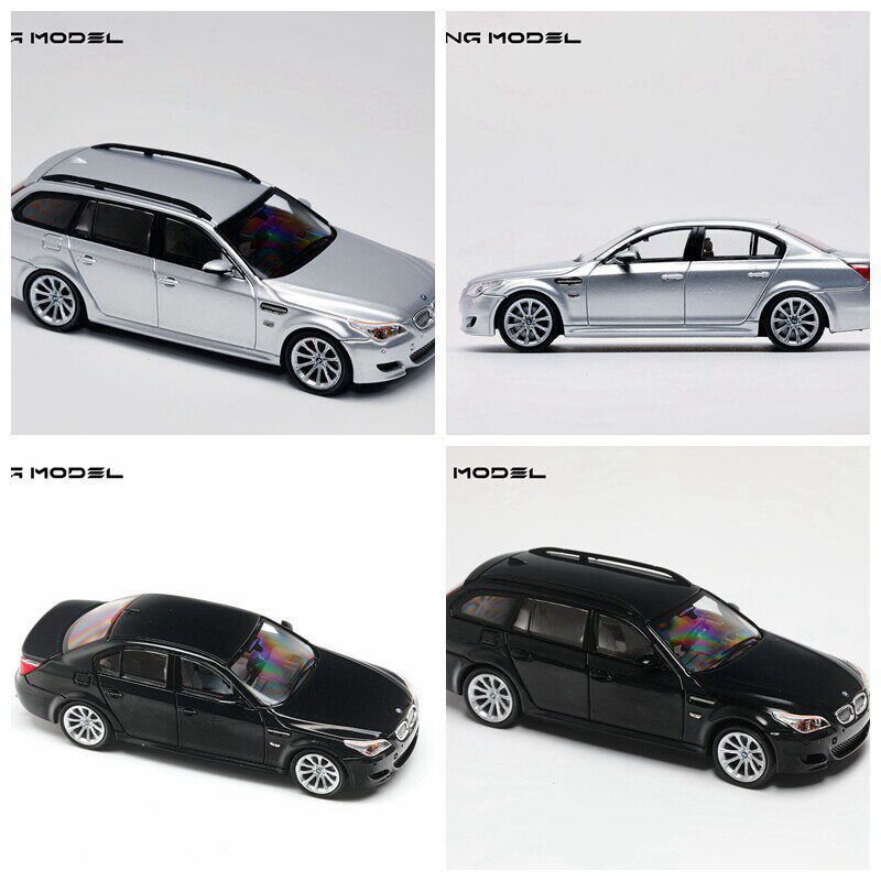 [โมเดลรถ] [คลังสินค้าพร้อมอย่างชาญฉลาด] KING MODEL 1: 64 BMW M5 E60 Car Tile Can Alloy Car Model