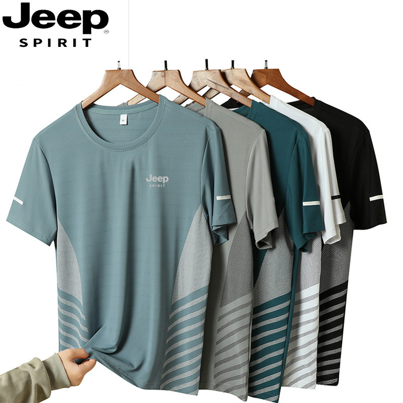 [M-5XL] ADIDAS เสื้อยืดแขนสั้นผู้ชาย ทำจากผ้าไหมน้ำแข็ง น้ำหนักเบา ระบายอากาศได้ดี และแห้งไว เหมาะสำหรับการออกกำลังกายและใส่ในโอกาสต่างๆ