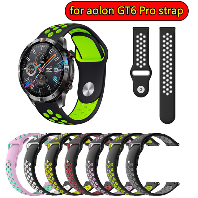 Aolon GT6 Pro strap สายซิลิโคน Aolon GT6 Pro สายสมาร์ทวอทช์ สายรัดข้อมือกีฬา