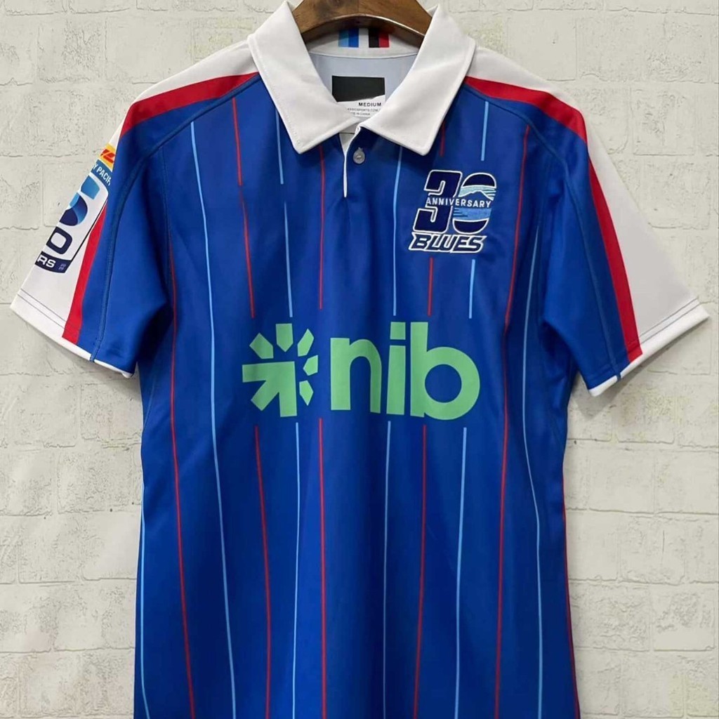 d4135rugby Jersey 2026 Blues Home Rugby Jersey Rugby Jersey เสื้อสเวตเตอร์แขนสั้นผู้ชาย 1:1