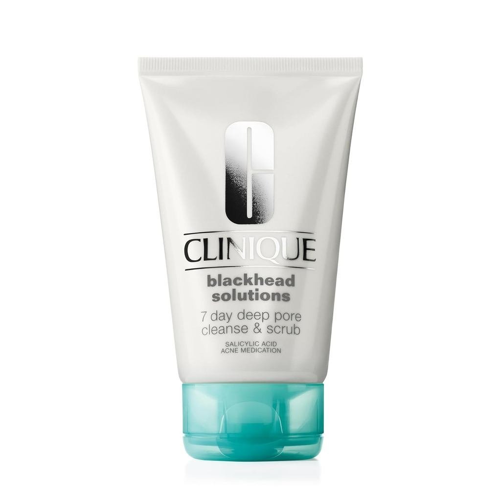 Clinique Blackhead Solutions 7 Day Deep Pore Cleanse & Scrub, Daily Face Cleanser Facial Scrub พร้อม