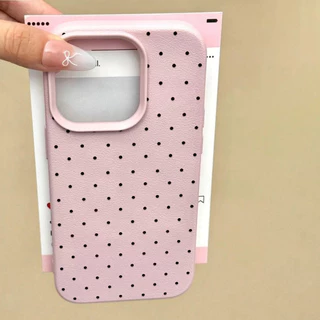 ins ลายจุดเรียบง่าย Leather เคสมือถือ For Samsung A37 A57 A27 S26 UItra A17 A07 A06 A16 A15 A35 A36 A53 A54 A55 A56 เคส