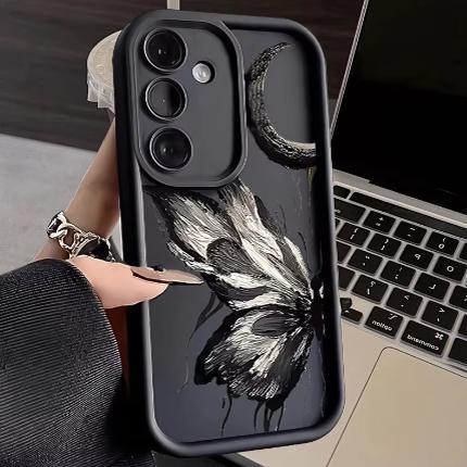 เคส samsung a55 5g เคส samsung a05 Moon Butterfly เหมาะสําหรับ Samsung Galaxy S24/S23/S22ultra เคสโท