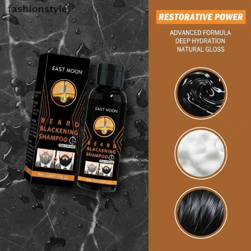 [Fas] Darkening Shampoo Grey To For Men Women Anti Dandruff Removal White Hair Mousache Coloring Shi