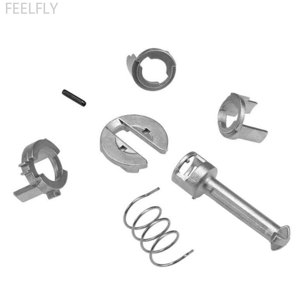 FEELFLY 7 ชิ้น/เซ็ตรถด้านหน้าซ้ายขวาประตูล็อคกระบอกชุดอะไหล่สําหรับ BMW E46 3 Series 1998-2007 51218