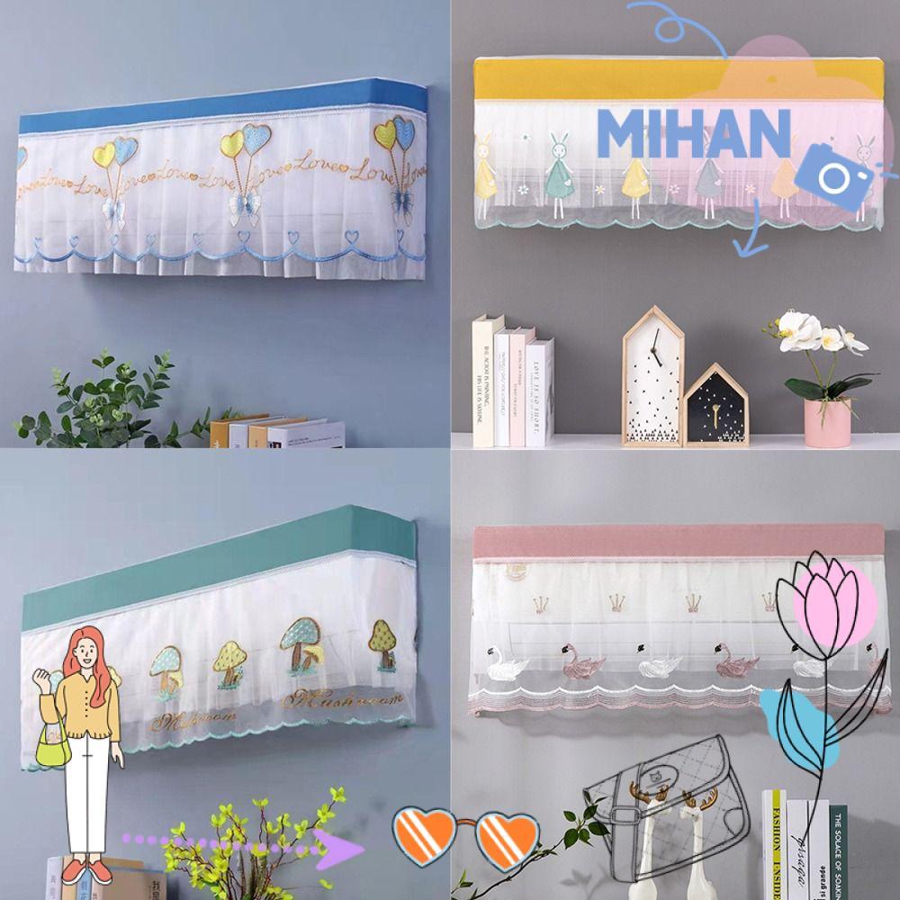 ผ้าคลุม มิฮัน เครื่องปรับอากาศ,ฝาครอบกันฝุ่นเครื่องปรับอากาศแบบพกพาแบบติดผนัง,สะดวกล้างทําความสะอาดได้ป้องกันฝุ่นน้ําหนักเบาฝาครอบป้องกันในครัวเรื